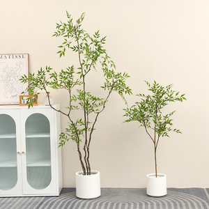 Planta Artificial Nantianthus en Maceta, Decoración para el Hogar, Plantas Falsas Nórdicas, Árboles Artificiales Grandes, Planta Decorativa para Paisajes - Product Image 2
