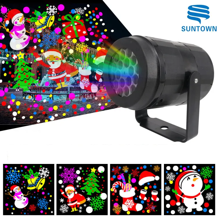 Led Light Light Dynamic 3D Christmas Projector Light 2-in-1 Decoration Light For Home Laser Star Wave Led Projector Light