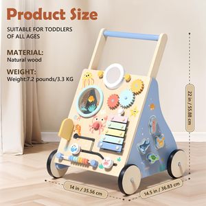 Trotteur <span class=keywords><strong>Bébé</strong></span> 4-en-1 Moderne Nouveau Modèle Premiers Pas en Bois en Promotion – Trotteurs Poussants pour Bébés de Fabricants - Product Image 3