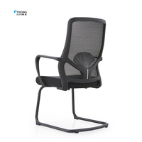 Vente en gros d'usine en Chine Chaise visiteur pieds métalliques en maille Chaise de bureau pour réunion