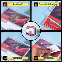 Boîte de protection en acrylique pour cartes Elite Trainer Box, avec protection UV à 99 %, aimant puissant, étui de collection, présentoir de protection en acrylique ETB