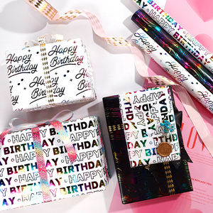 Wholesale High Quality Birthday <b>Tissue</b> Rolls Colorful Gold Packaging <b>Wrapping</b> <b>Paper</b> Roll Uperior Craftsmanship - Product Image 5