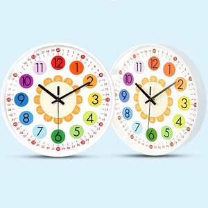 <span class=keywords><strong>Orologio</strong></span> da Parete Moderno per Bambini, Colorato in Metallo, Educativo e Creativo, Decorazione per la Casa - Product Image 3
