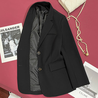 Blazer pour femme kaki camel, simple boutonnage, revers cranté, manches longues, taille ajustée, boutons noirs, élégant et chic pour le bureau et le travail