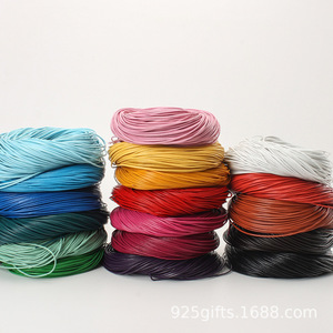 3mm Necklace Handmade Leather Cord DIY Leather Braided <b>Rope</b> Round Cowhide Cord Leather Thread Leather Strip <b>Bracelet</b> <b>Bracelet</b> - Product Image 3