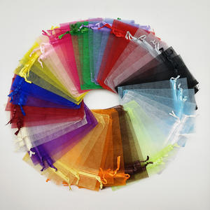 Bolsa de <span class=keywords><strong>organza</strong></span> con cordón, 20x30, 9x12, 8x12, con logotipo - Product Image 5