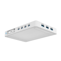 Chargeur USB C 560W avec câble rétractable Type C PD 100W GaN, station de charge rapide pour téléphone, tablette, ordinateur portable