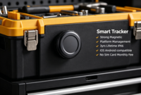 Mini traceur GPS intelligent avec contrôle par application, historique de localisation et alarme de géolocalisation