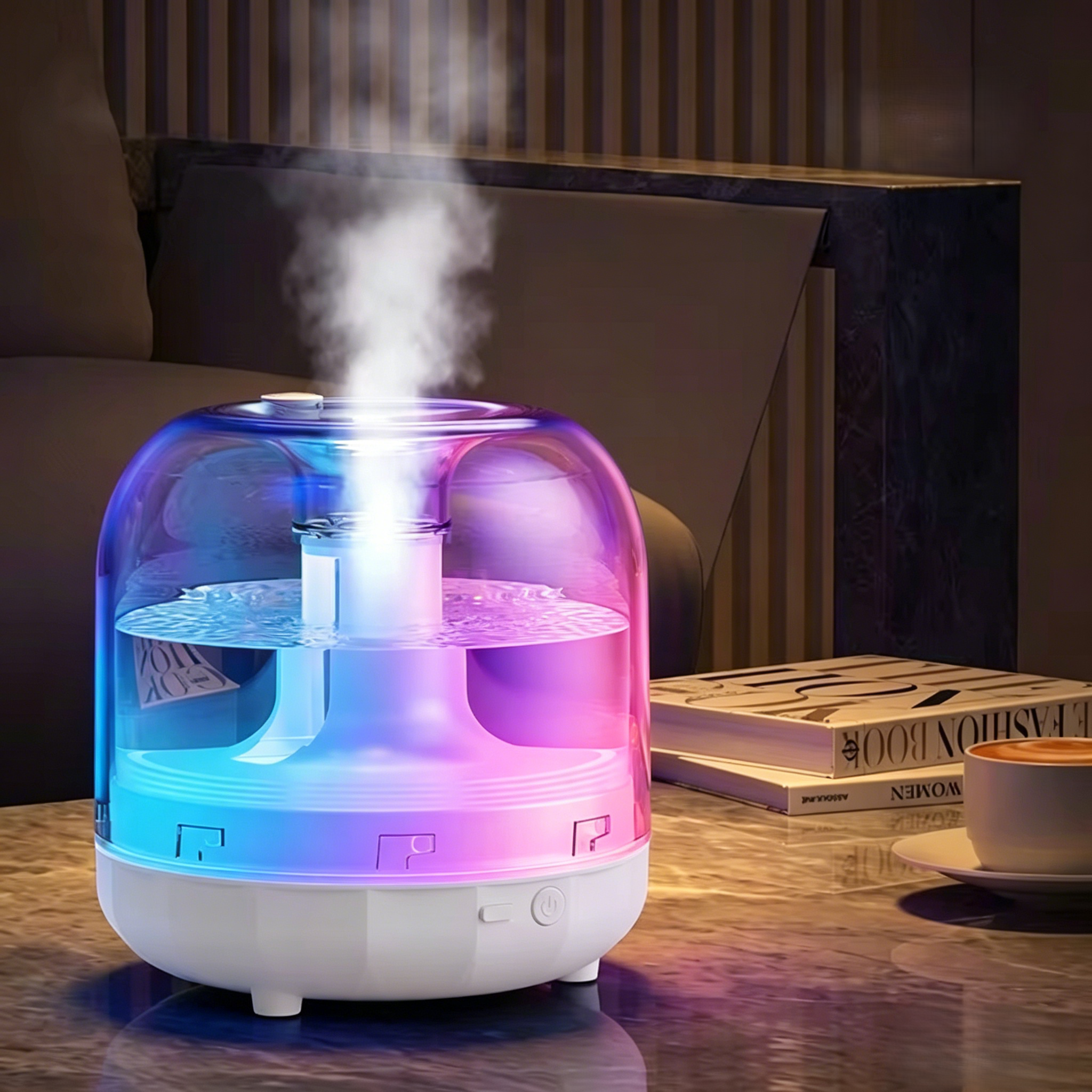 Smart Humidifiers Colorful Light Ultrasonic Humidifier Diffuser air Humidifier for Large Room Home Bedroom Aroma Diffusers