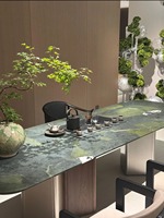 Dalles de quartzite vert Avocatus exotique polies et affûtées pour mur d'accentuation de salon de villa de luxe et meuble-lavabo de salle de bain