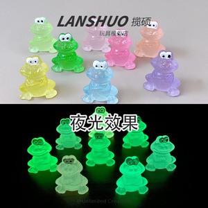 Llavero con Colgante de Sapo Animal en Miniatura de Resina, Brilla en la Oscuridad, Accesorio de Joyería Creativo DIY, Arte Coleccionable, Manualidad, Resina Plástica 3D - Product Image 5
