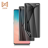 Protection d'écran de confidentialité invisible anti-espion en TPU souple de qualité AAA pour téléphone portable S10 Plus, couverture intégrale, ultra-fine, étanche