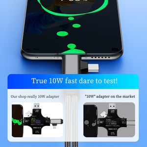 2 in 2 per <span class=keywords><strong>iPhone</strong></span> e USB <span class=keywords><strong>C</strong></span> a 3.5mm adattatore per cuffie e caricabatterie con PD 60W ricarica rapida supporto per chiamate musicali - Product Image 5