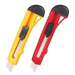 Comix Utility <b>Knife</b> B2805 18mm Stainless Steel Blade Red And Yellow Handle For <b>Crafting</b> And Packaging - Product Image 1