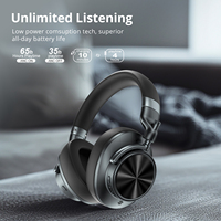Casque audio sport sans fil 5.1 avec logo personnalisé, suppression active du bruit, étanche IPX-6, autonomie de 65h, 4 ANC intégrés