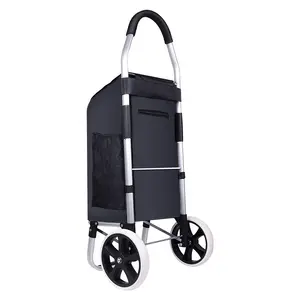 Reusable Folding Commercial Shopping Cart Trolley Wholesale Portable Supermarket 2 Wheel Carton Plastic Tianyu Customized Colors