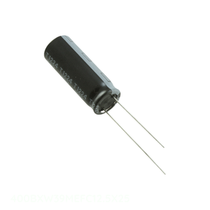 Condensateur radial traversant 400V 39µF 20% 400BXW39MEFC12.5X25 en aluminium - Product Image 1