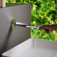 Robinet de lavabo de salle de bain en laiton, nouveau design, à poser sur le comptoir, mitigeur monocommande eau chaude et froide, avec cartouche céramique, monotrou