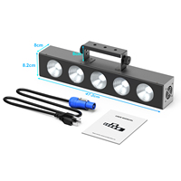 Projecteur de scène professionnel 80W LED RGBW DMX512 4-en-1 5-yeux COB à matrice de points pour hôtels et bars/KTV