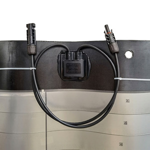 Hanwa-Sistema Solar de doble vidrio BIPV integrado, paneles solares de 32w, tejas de techo - Product Image 3
