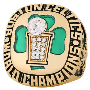 Bague de championnat de basket-ball des <span class=keywords><strong>Boston</strong></span> <span class=keywords><strong>Celtics</strong></span> 1986, vente en gros directe d'usine transfrontalière, bagues de champions personnalisées en stock - Product Image 2