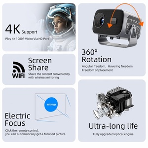 Proyector AOKANG A10 4K con Enfoque Eléctrico, Android 11.0, WiFi Inteligente, Resolución Nativa 720P, 200 ANSI, Proyector de Video para Cine en Casa - Product Image 4
