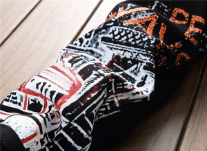 Jeans da Uomo alla <span class=keywords><strong>Moda</strong></span>, Stile Night Club, Bianco e Nero, Design Personalizzato, Jeans Punk Stampati, Skinny Hip Hop - Product Image 4