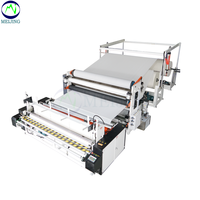 Machine à rembobiner le papier toilette entièrement automatique à prix d'usine, rembobineuse de rouleaux jumbo avec gaufrage et perforation