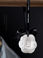 Suspendu 3D Fleur Parfumée Plâtre Arôme Parfum Gypse Maison/Armoire/Voiture Pendentif Suspendu Diffuseur D'huiles Essentielles