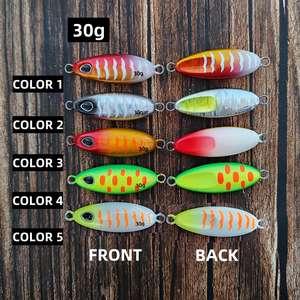 เหยื่อตกปลา Mister Jigging 30 กรัม สำหรับน้ำเค็ม เรืองแสงในที่มืด แบบ Slow Pitch Jig  วัสดุโลหะ - Product Image 6