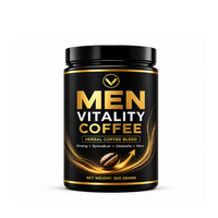 Poudre de café naturelle à base de plantes pour hommes adultes OEM, extrait de Maca, Ginseng et Épimède, complément alimentaire pour soutenir la vitalité et la résistance masculine au quotidien