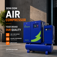 Compresseur d'air rotatif à vis industriel PANRUI à volume d'air réglable avec sécheur d'air pour atelier de décoration et pulvérisation céramique