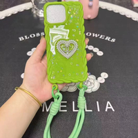 Étuis de téléphone portable BAILI Factory pour filles, à la mode, colorés, en résine torsadée, avec un nœud en forme de cœur en diamant, pour Infinix Hot60