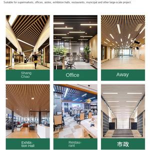 תבואה עץ להבה מעכב דגן פשטות אלומיניום מודרני רשת תקרה לסורג בית ספר קניות מגרש חניה קישוט - Product Image 3