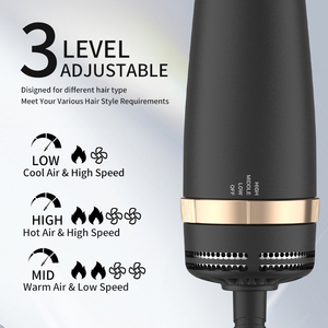 Xách Tay Mini Hot Bàn Chải Không Khí Cho Du Lịch Một Bước Bàn Chải 4 Trong 1 Tóc Thổi Máy Sấy Styler <span class=keywords><strong>Volumizer</strong></span> - Product Image 6