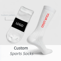 Chaussettes personnalisées en petite série avec logo brodé, jacquard, impression par transfert thermique, antidérapantes, pour le sport, le basketball et les loisirs