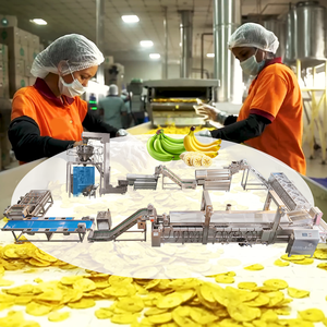 Máquina para hacer <span class=keywords><strong>chips</strong></span> de plátano y <span class=keywords><strong>banana</strong></span> a gas, totalmente automática, de 100 kg/h, a pequeña escala, a la venta - Product Image 1
