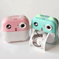 Kamera Selfie Anak 800Mah Terbaru, Kamera Instan Mini Printer, Perekam Video dengan Permainan Seru
