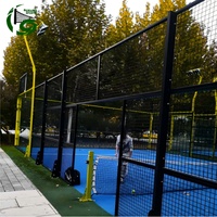 Entrega en 14 Días, Cancha Deportiva OEM/ODM, Solución Integral para Canchas Deportivas, Cancha de Tenis de 10x20m, Cancha de Pádel con Césped Artificial, Acero Galvanizado en Caliente y Luz LED