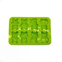Moule à gâteau panda 3D fait main en silicone alimentaire réutilisable antiadhésif résistant à la chaleur, forme carrée, outil de pâtisserie multifonctionnel DIY