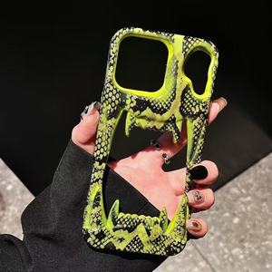 <span class=keywords><strong>Dent</strong></span> de <span class=keywords><strong>tigre</strong></span> crâne creux plissé dents de <span class=keywords><strong>tigre</strong></span> coque de téléphone pour iPhone 16-11Pro Max accessoires de téléphone pour samsung S25-s24 A05s A36 - Product Image 1
