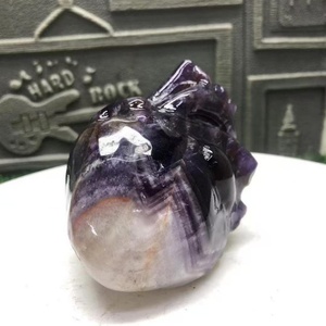 Corazón de Cristal de Amatista Pulido al por Mayor, Ecológico, Decoración Feng Shui para el Hogar, Regalo DIY, Coleccionable Pulable, Día de la Madre - Product Image 1