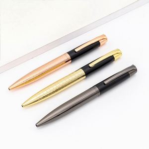 Custom Executive Business Office Gift High End 1.0 Mm Smooth Writing Metal Ballpoint <b>Pens</b> Gun Black Engraved Logo - Product Image 1