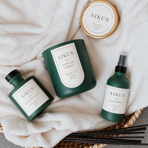Aikun <b>Protective</b> Insert Custom Home Fragrance Gift Set with Scented Candle Reed Diffuser Room Spray Private Label OEM ODM - Product Image 3