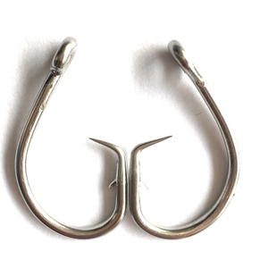 เบ็ดตกปลาทะเลน้ำเค็มสแตนเลสขนาดใหญ่ สำหรับปลาทูน่า รุ่น Silver Eagle Hook - Product Image 6