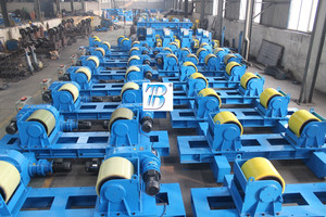 لحام الدوار خزان تحول الأسطوانة الرياح برج لحام آلة مع تحول لفات 40 طن معدات لحام تصنيع - Product Image 5