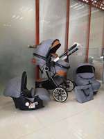 Purorigin OEM ODM Système de poussette 4-en-1 pour bébé, système de voyage, poussette haute, légère, en aluminium