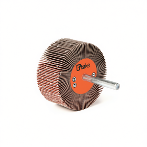 แผ่นขัดแบบผ้า Abrasive Cloth Flap Wheel ขนาด 25x5 มม. ก้าน 6 มม. ความหยาบ 120 กริต สำหรับขัดโลหะ - Product Image 2