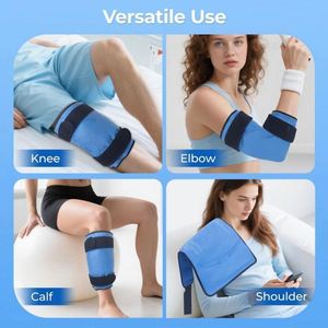 Grandes pochettes de glace pour soulager les douleurs au genou, compresses chaudes et froides flexibles et réutilisables après une intervention chirurgicale - Product Image 5