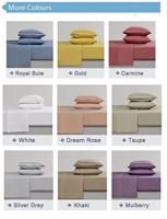 Parure de lit de luxe pour hôtel, housse de couette king size, rayures de 3 cm, linge de lit 100% polyester, draps et housse de couette